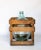 1960s Demijohn Glass Bottle With Wood Crate Set- 2 Pieces For Sale - Image 4 of 8