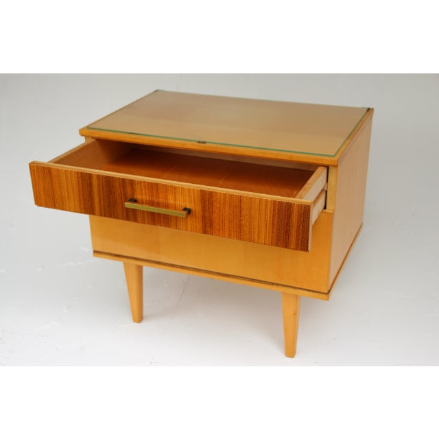 Wood Mid-Century Bedside Tables, Germany, 1960s, Set of 2 For Sale - Image 7 of 11