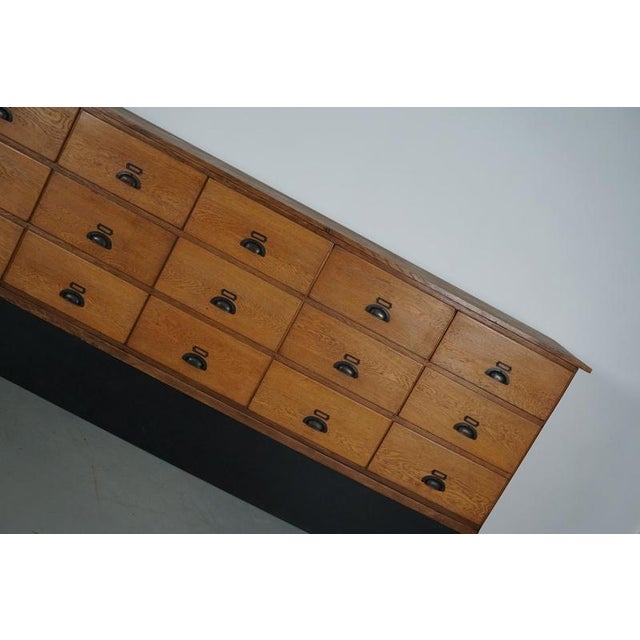 Large Vintage Dutch Oak Shop Cabinet, 1950s For Sale - Image 11 of 18