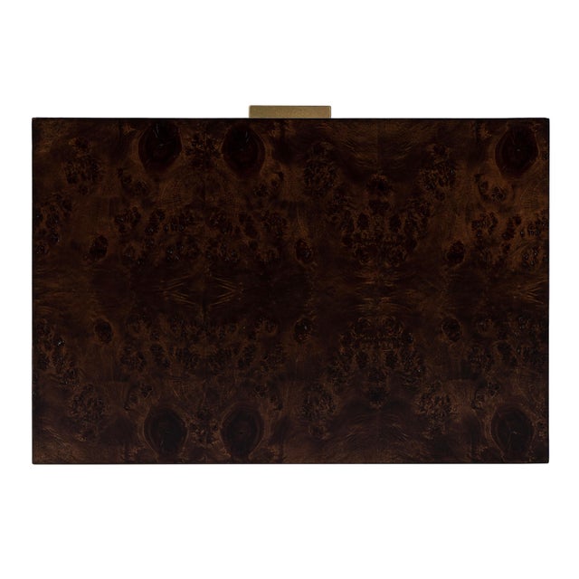 Kai 24 in. W Rectangular Burl Wood 2 Drawer End Table, Dark Burl For Sale - Image 11 of 11