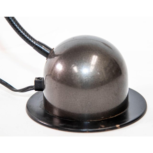 Vintage Black Nuova Veneta Lumi Adjustable Desk Lamp, Italy 1970s. A fantastic mid-century adjustable gooseneck desk lamp....