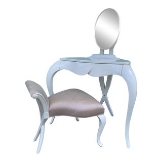 Christopher Guy Vanity Fair Dressing Table & Stool For Sale