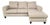 Reversible Corner Sofa in Beige Fabric For Sale