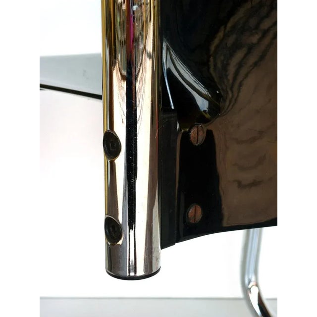 1970s Black Chrome Dessau Tubular Chair by Tobia & Afra Scarpa for B&B Italia, 1970 For Sale - Image 5 of 8