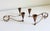 A pair of 1950s to 1960s mid-century modernist mixed-metal candelabras styled after the famous Mexican Los Castillos...