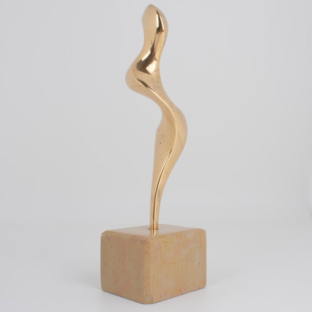 1990s Roland Masson Abstract Organic Bronze Sculpture on Marble Base, circa 1990 For Sale - Image 5 of 13