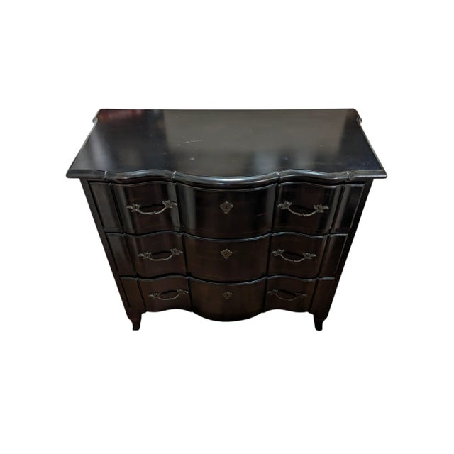 Rare: This vintage Ralph Lauren tortoiseshell ebonized bachelor chest of drawers is a great find with its gorgeous...