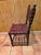 Mid 20th Century Spanish Set of Six Interlaced Leather Wooden Chairs For Sale - Image 12 of 12