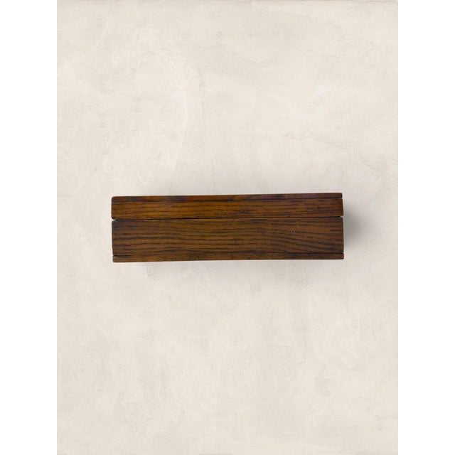Antique English Hinged Oak Box Solid construction and original hardware. This Victorian hinged box has the kind of quiet...