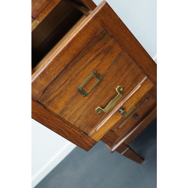 French Oak Apothecary Cabinet / Filing Cabinet, 1920s For Sale - Image 14 of 16