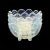Vintage Opalescent Scalloped Footed Bowls- Set of 4 For Sale - Image 9 of 10