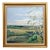 Mid 20th Century Large Idyllic Country Scene Original Oil Painting, Framed For Sale