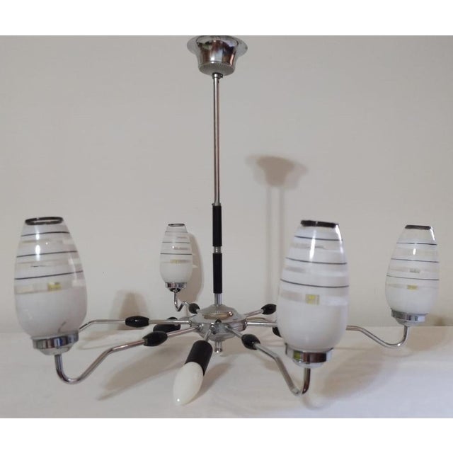 1950s Mid-Century Chandelier, 1950s For Sale - Image 5 of 17