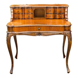 Antique Italian Mahogany Vanity Desk For Sale