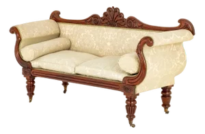 William IV Settee Sofa in Mahogany