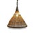 Tribal Tea Stained Hat Asian Pendant Light Small For Sale - Image 3 of 8