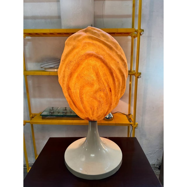 Sculptural Fiberglass Table Lamp, 1970s For Sale - Image 10 of 10