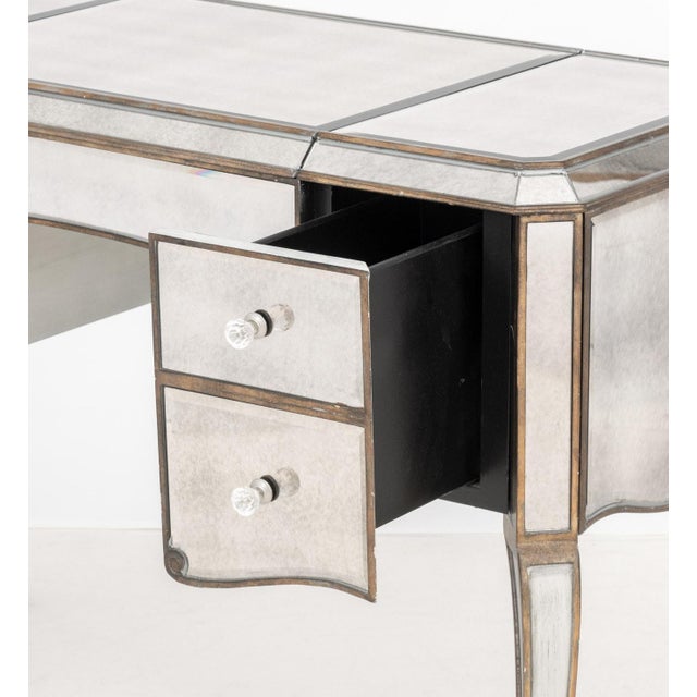 Horchow "Claudia" Mirrored Vanity Table For Sale - Image 9 of 11
