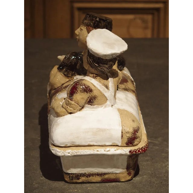 Painted French Baking Terrine From Provence For Sale In Dallas - Image 6 of 13