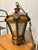 Vintage Painted Folk Art Lantern Pendant Fixture For Sale - Image 9 of 12