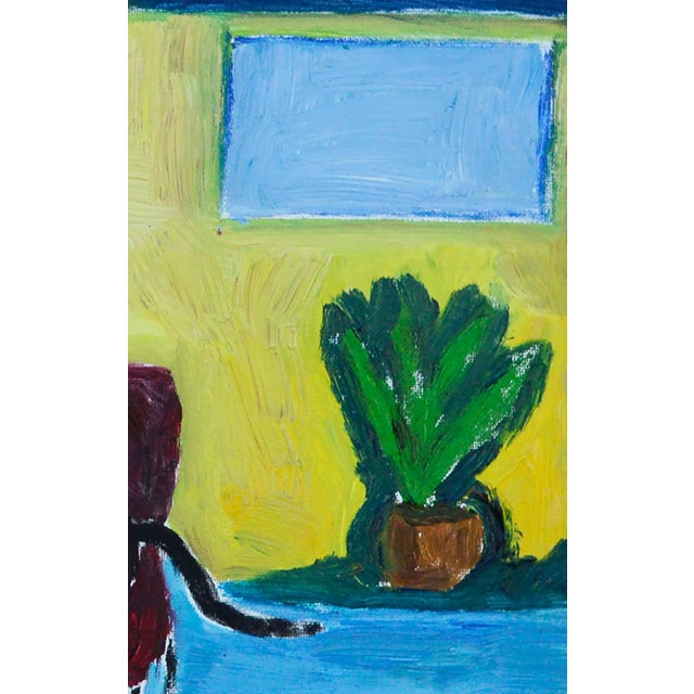 Jonathan Taylor "Red Couch, Black Cat" Fauvist Interior 2014 For Sale In Monterey, CA - Image 6 of 8