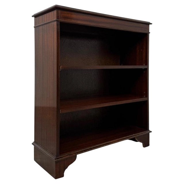 Antique Early 20th Century English Edwardian Display Bookcase For Sale - Image 4 of 11