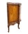 Vintage Antique Banded Walnut French Louis XV Rococo Style 42" Carved Console W. Pastoral Inlay For Sale - Image 10 of 11