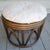 Vintage Bamboo Rattan Round Stool Ottoman With Cushion For Sale - Image 6 of 6