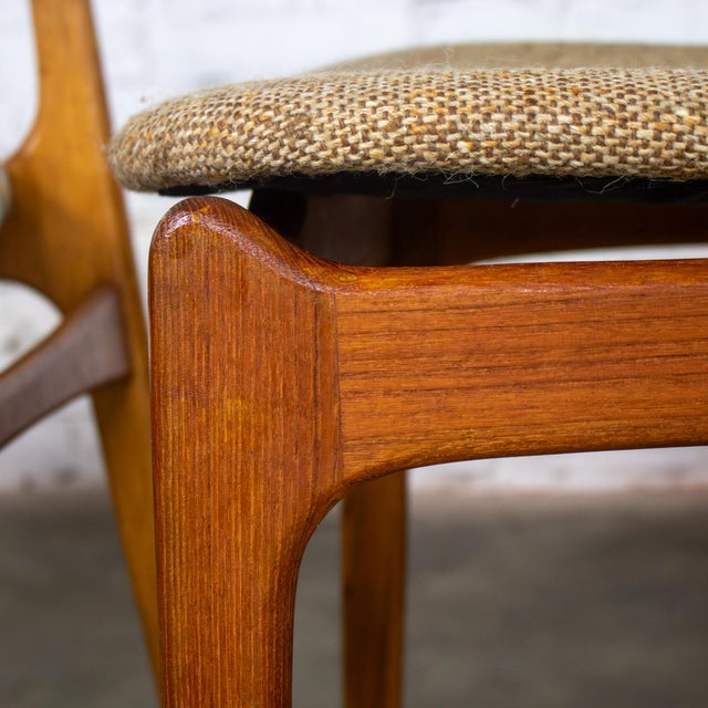 Mid to Late 20th Century Scandinavian Modern Dining Chairs Teak Model 49 by Erik Buch for o.d. Mobler Under Domus Danica Set of 8 For Sale - Image 10 of 18
