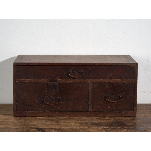 Antique Japanese Desk Chest For Sale - Image 5 of 12