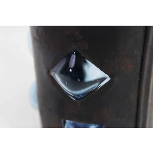 Metal Puffed Glass Bottle, 1960 For Sale - Image 7 of 11