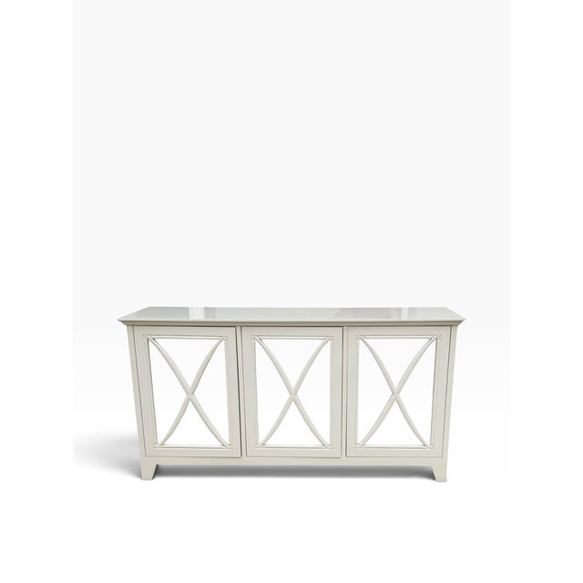 Art Deco Art Deco Nancy Corzine Lombard Mirrored Credenza Dresser For Sale - Image 3 of 5