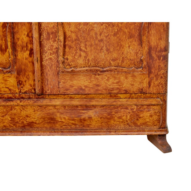 Wood 19th Century Swedish Traditional Ragwork Pine Cupboard, 1860 For Sale - Image 7 of 13