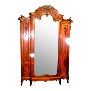 Parisian Walnut Rococo Regence Armoire, 1890s