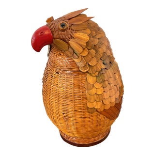 Vintage Shanghai Weave Bird Box For Sale