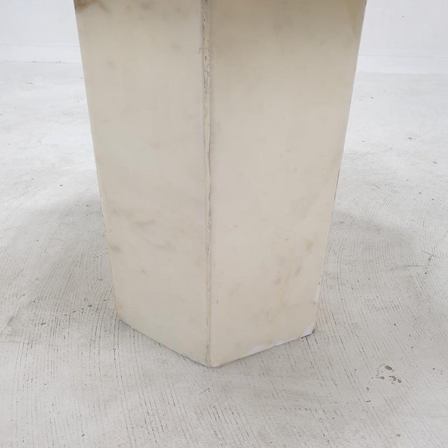 Italian Carrara Marble Side Tables, 1980s, Set of 3 For Sale - Image 15 of 18