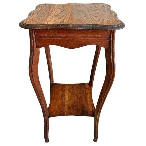 1920s Tall Art Nouveau Oak Plant Table, 1920s For Sale - Image 5 of 6