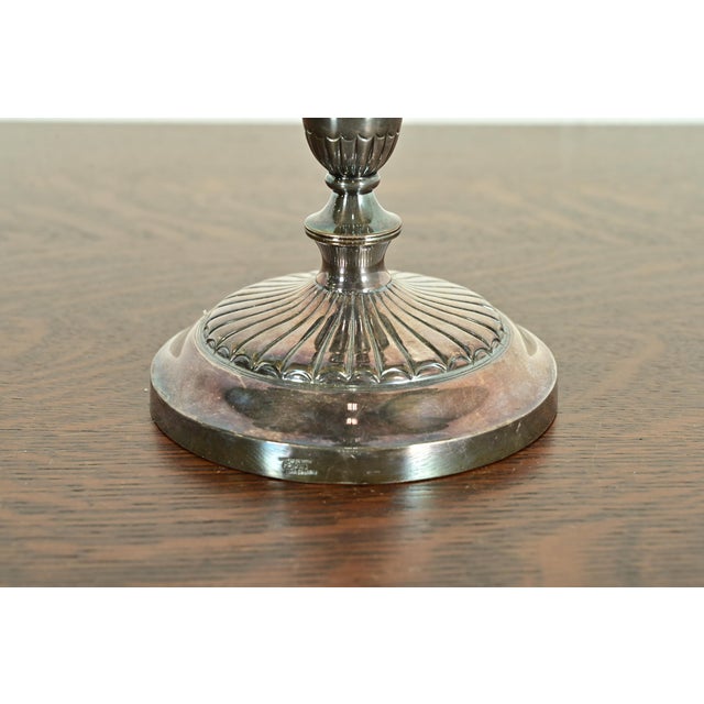 Tiffany & Co. Style Antique Victorian Silverplate Three-Light Candelabra For Sale - Image 10 of 16