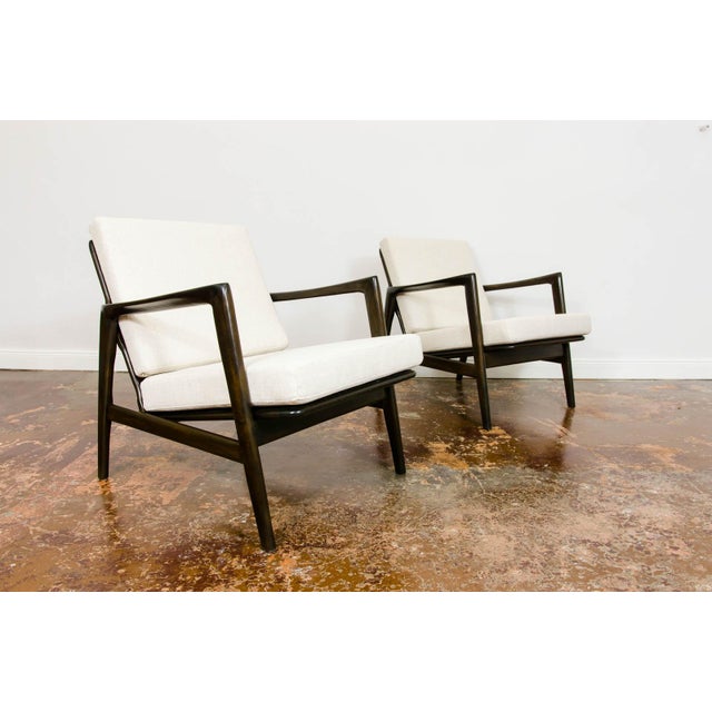 Wood Vintage Lounge Chairs from Swarzędzkie Fabryki Mebli, 1960s, Set of 2 For Sale - Image 7 of 17