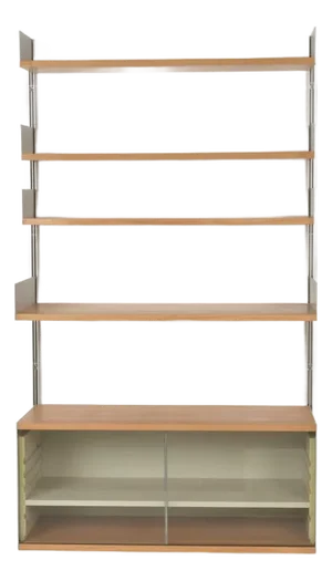 Shelving System in Beech by Dieter Rams for Vitsoe, 1960s