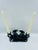 Black Pair of Early 20th Century Art Deco "Flame" Black Glass Candle Holders For Sale - Image 8 of 12