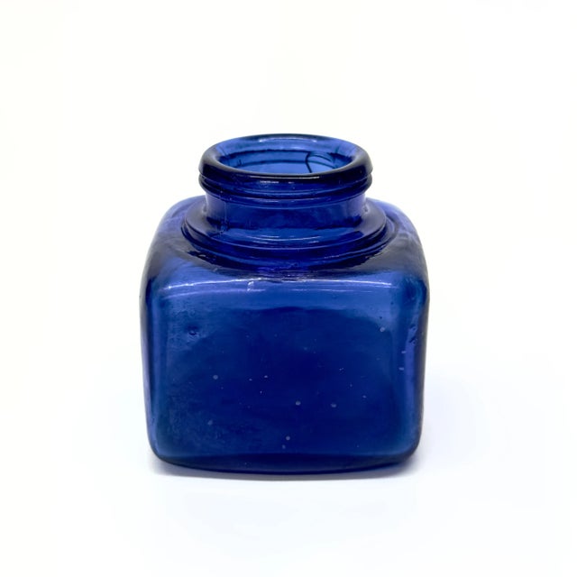 Blue Vintage Apothecary Bottle Curation - Group of 5 For Sale - Image 10 of 11