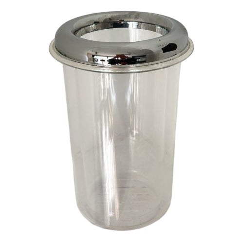 Ice Bucket with Chrome Rim from Guzzini, Italy, 1980s For Sale