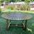 Wood Outdoor Wood Table With Lazy Suzy Center - 63" Round For Sale - Image 7 of 18