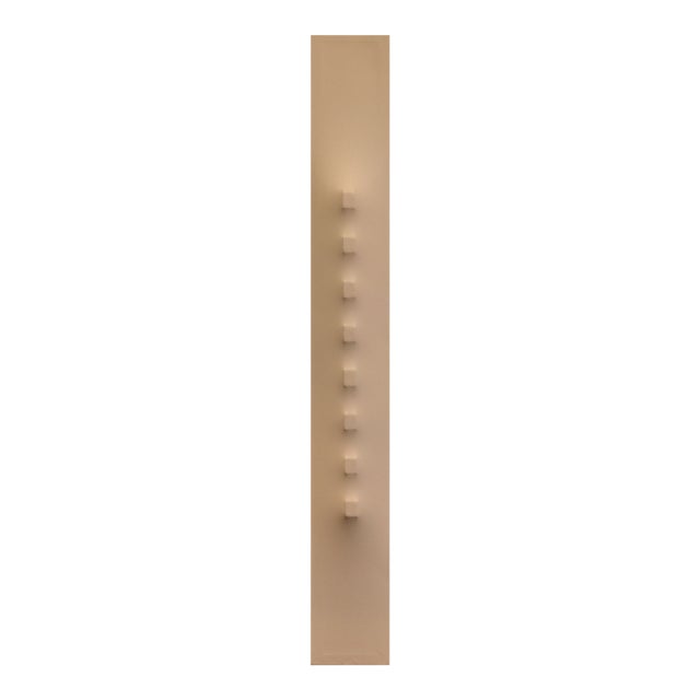Light Bbgp15-16 - Multi-Dimensional Minimalist Beige Abstract Sculptural Artwork by Len Klikunas For Sale