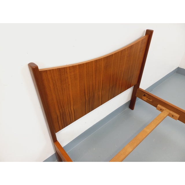 Vintage Scandinavian Single Bed in Teak, 1960s For Sale - Image 4 of 17