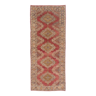 Vintage Turkish Oushak Rug, 04'11 X 11'11 For Sale