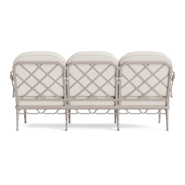 Brown Jordan Brown Jordan Calcutta Sofa, Dove frame with Fusion Natural fabric For Sale - Image 4 of 11