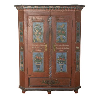 Antique Farmhouse Display Cabinet For Sale