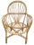 Wood Vintage Armchair in Rattan, 1960s For Sale - Image 7 of 7